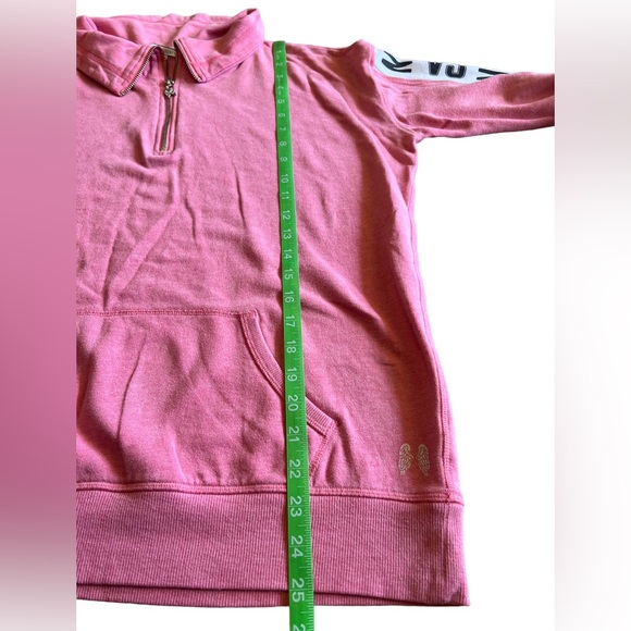 VICTORIA’S SECRET Wings Collection 1/4 Zip Pink Sweatshirt Size Small NY VS - Picture 9 of 13